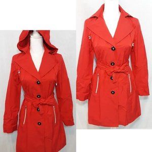 Pelle Studio Lightweight Rain Coat in Red (size XS)